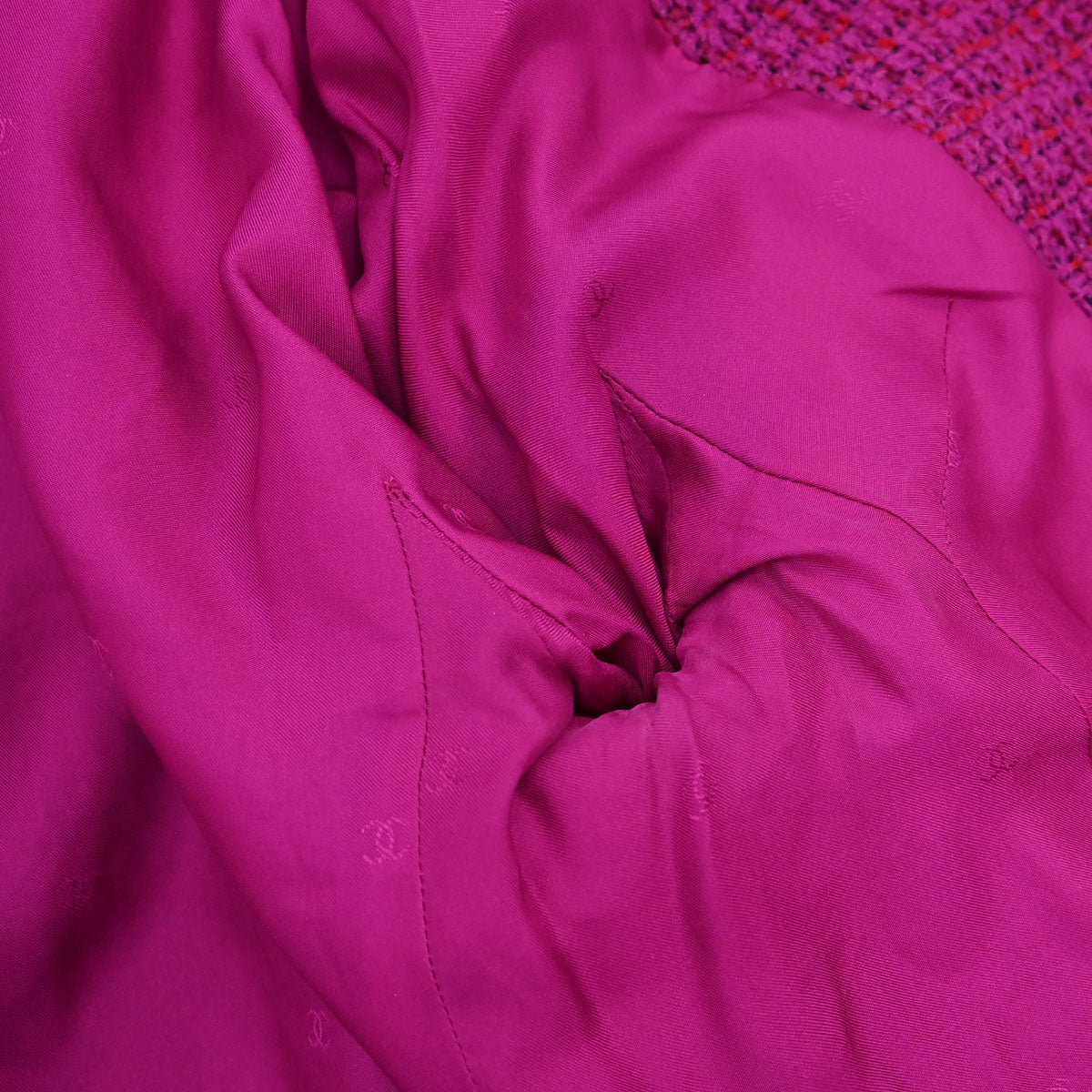 Chanel 1995 Single Breasted Tweed Jacket Pink #34