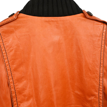 Gucci 2000s Leather Madonna Bomber Jacket #36