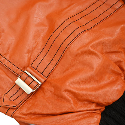 Gucci 2000s Leather Madonna Bomber Jacket #36