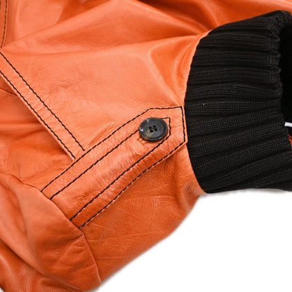 Gucci 2000s Leather Madonna Bomber Jacket #36