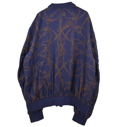 Gucci 2013 Zip Up Silk Jacket Navy #58