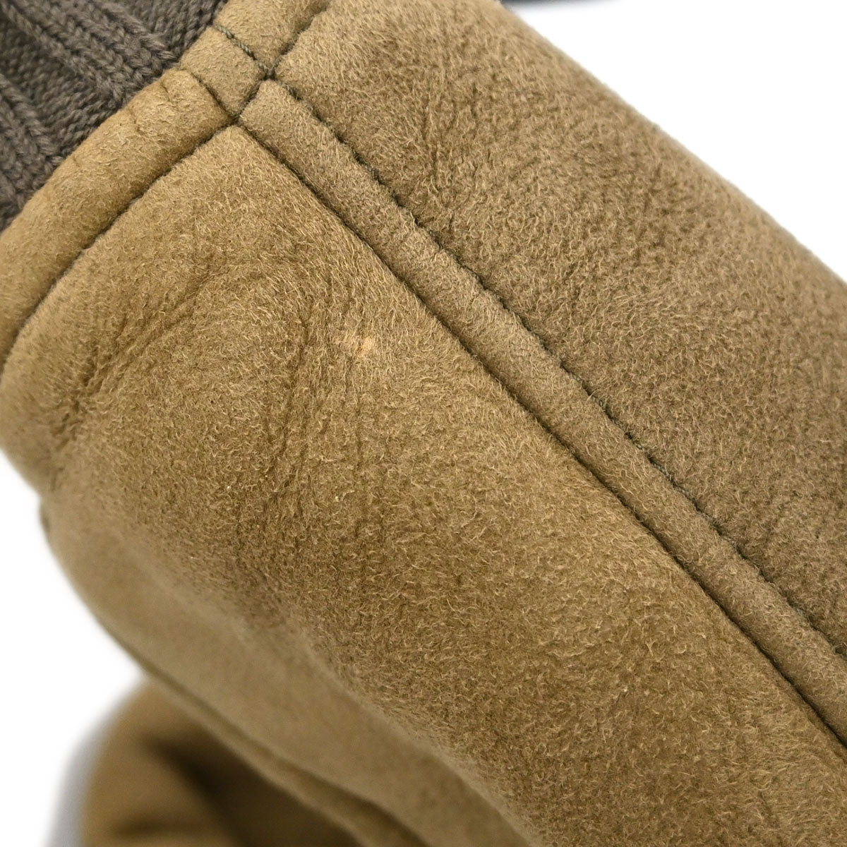 Gucci Mouton Hooded Zip Up Jacket Lambskin Brown #48
