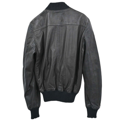 Gucci Calf Leather Jacket Black #44