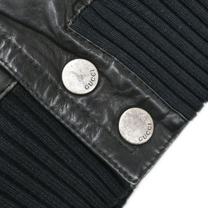 Gucci Calf Leather Jacket Black #44