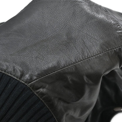 Gucci Calf Leather Jacket Black #44