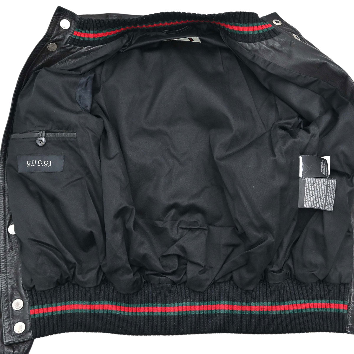 Gucci Calf Leather Jacket Black #44