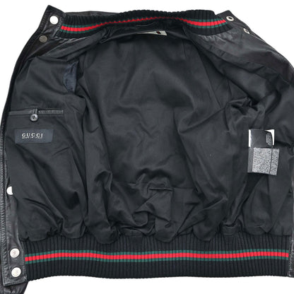 Gucci Calf Leather Jacket Black #44