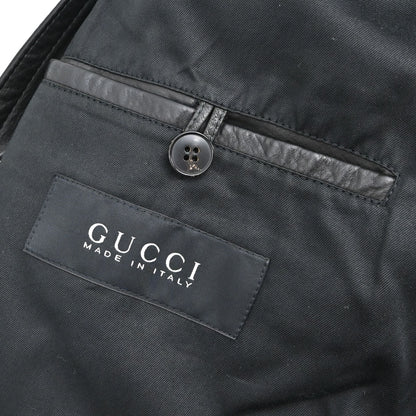 Gucci Calf Leather Jacket Black #44