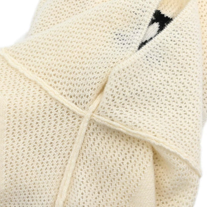 Chanel 2001 Short Sleeve Knit Top Ivory #42