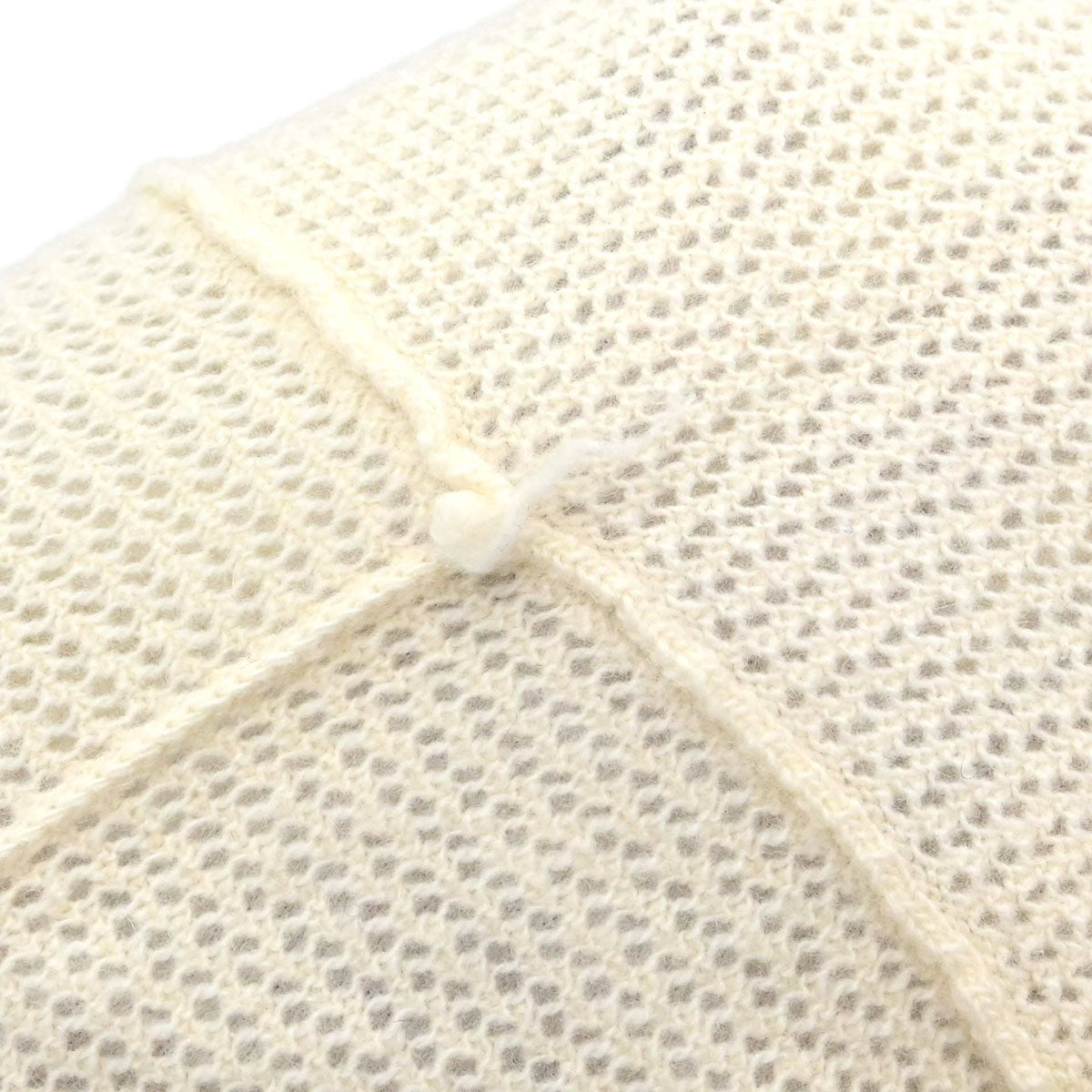 Chanel 2001 Short Sleeve Knit Top Ivory #42