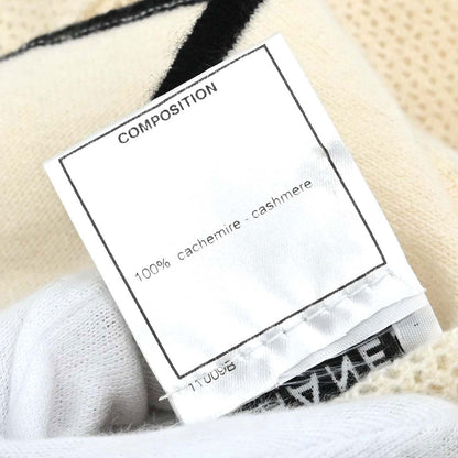 Chanel 2001 Short Sleeve Knit Top Ivory #42