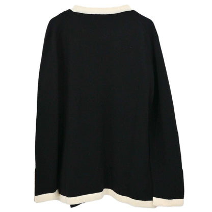 Chanel 1996 Set Cardigan Top Black #44