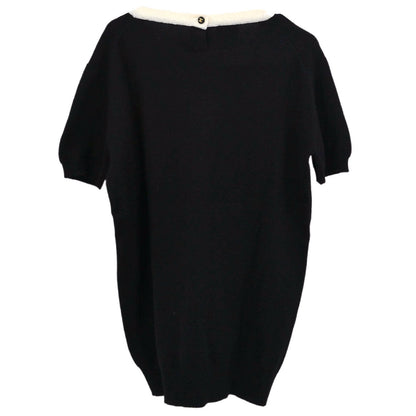 Chanel 1996 Set Cardigan Top Black #44