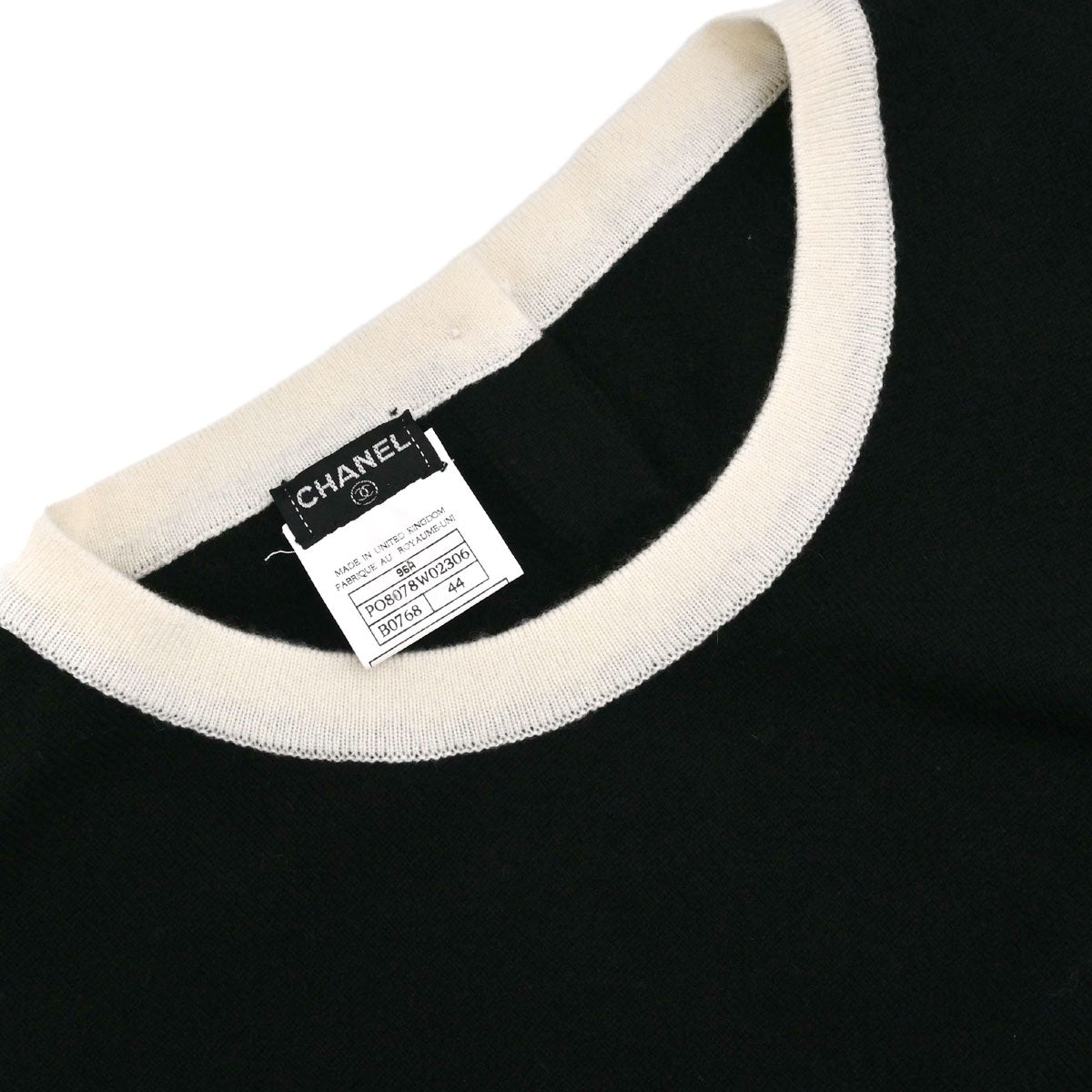 Chanel 1996 Set Cardigan Top Black #44