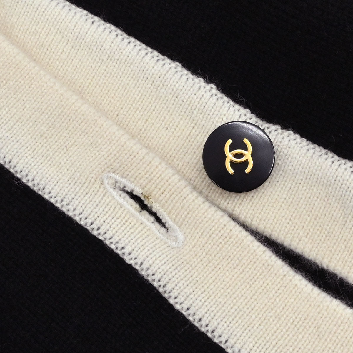 Chanel 1996 Set Cardigan Top Black #44