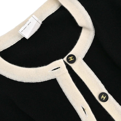 Chanel 1996 Set Cardigan Top Black #44