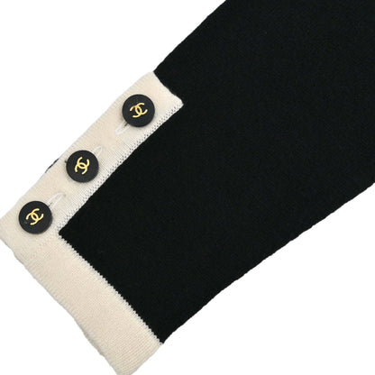 Chanel 1996 Set Cardigan Top Black #44