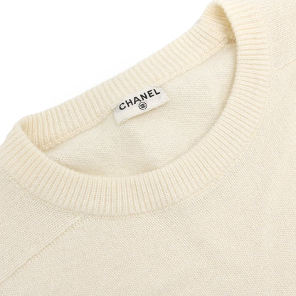 Chanel Pullover Sweater Top Ivory