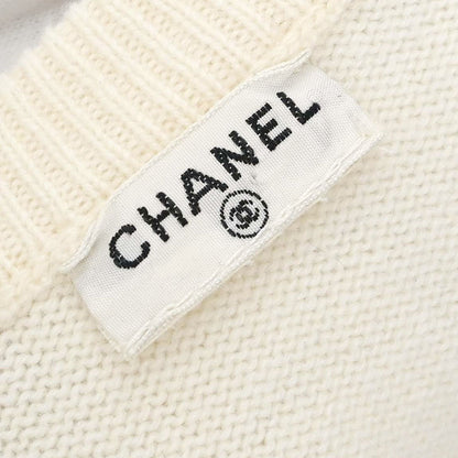 Chanel Pullover Sweater Top Ivory
