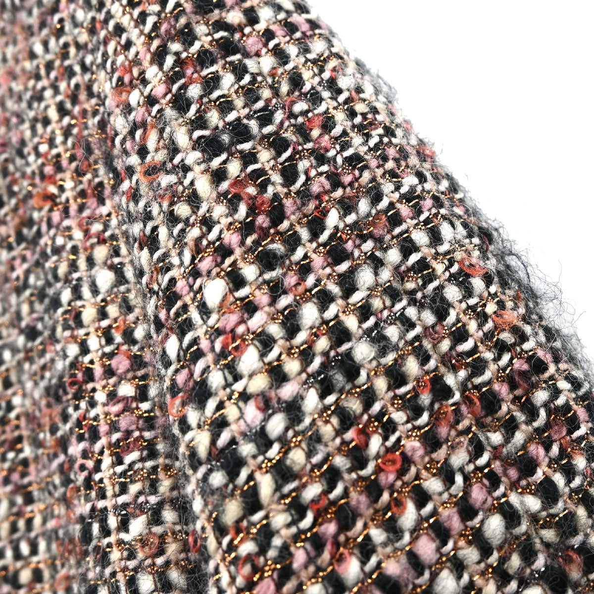 Chanel 2003 Mink Fur Trim Tweed Jacket #42
