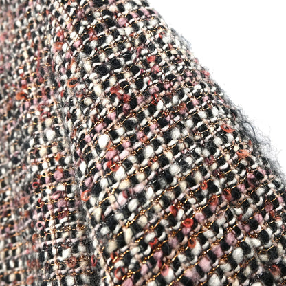 Chanel 2003 Mink Fur Trim Tweed Jacket #42