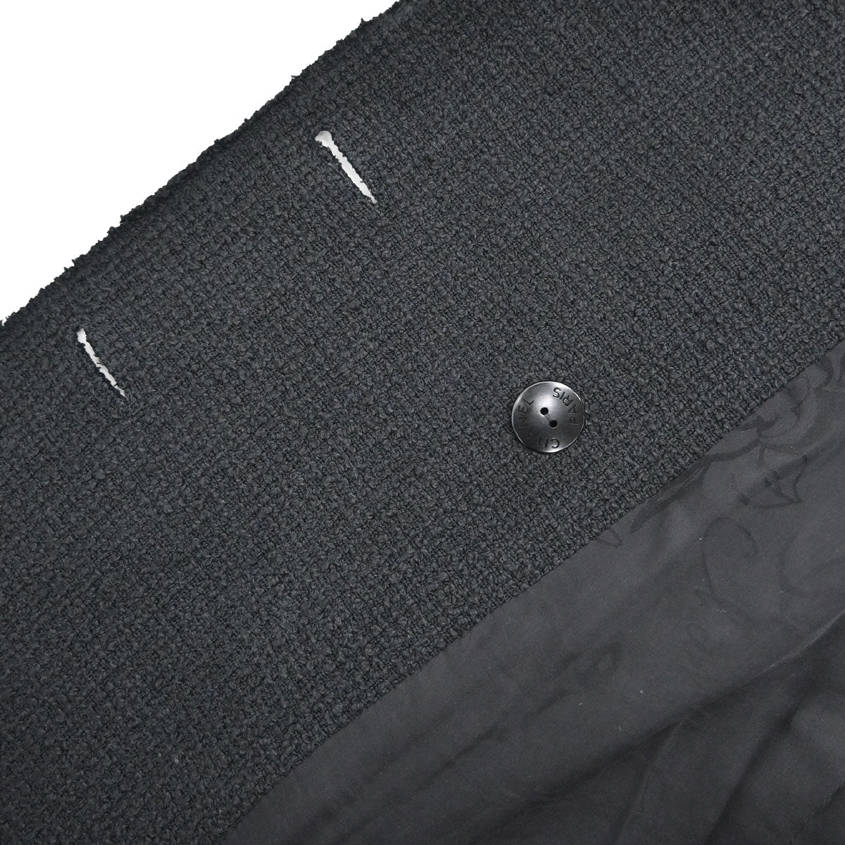 Chanel 2012 Double Breasted Jacket Tweed Black #34