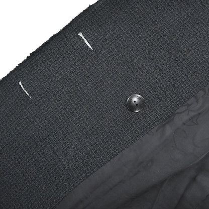 Chanel 2012 Double Breasted Jacket Tweed Black #34