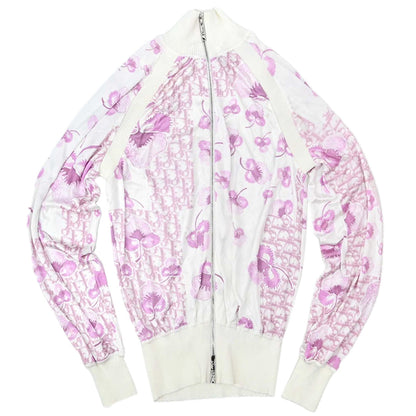 Christian Dior 2005 Trotter Print Zip Up Jacket Pink #36