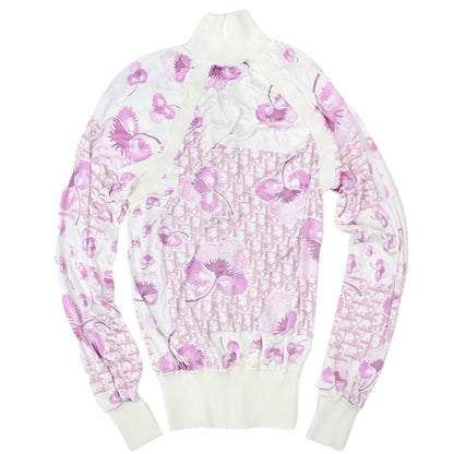 Christian Dior 2005 Trotter Print Zip Up Jacket Pink #36