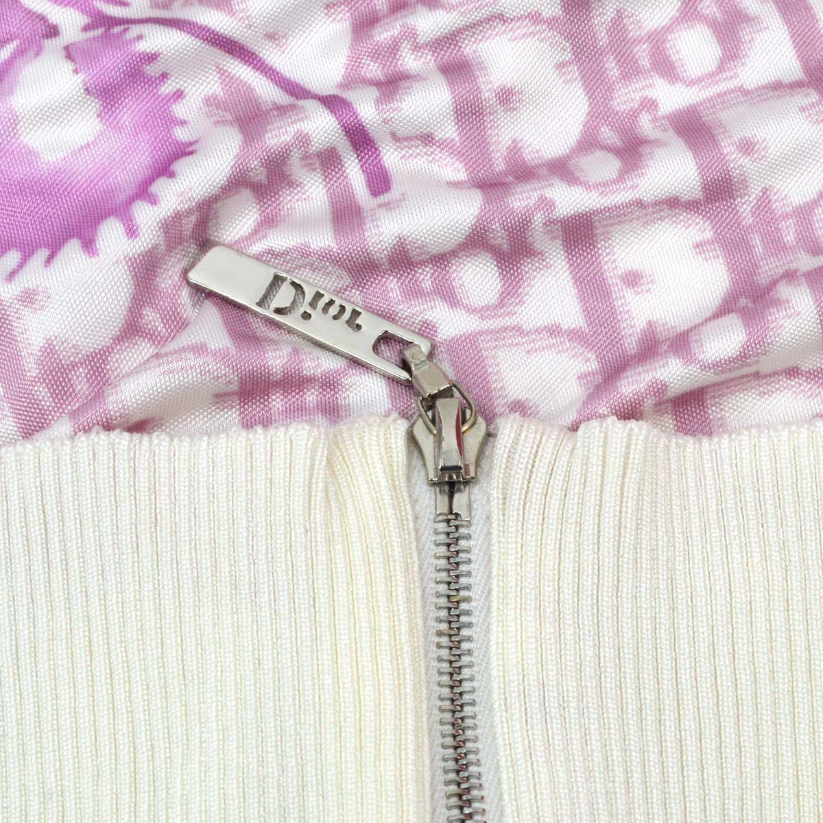 Christian Dior 2005 Trotter Print Zip Up Jacket Pink #36