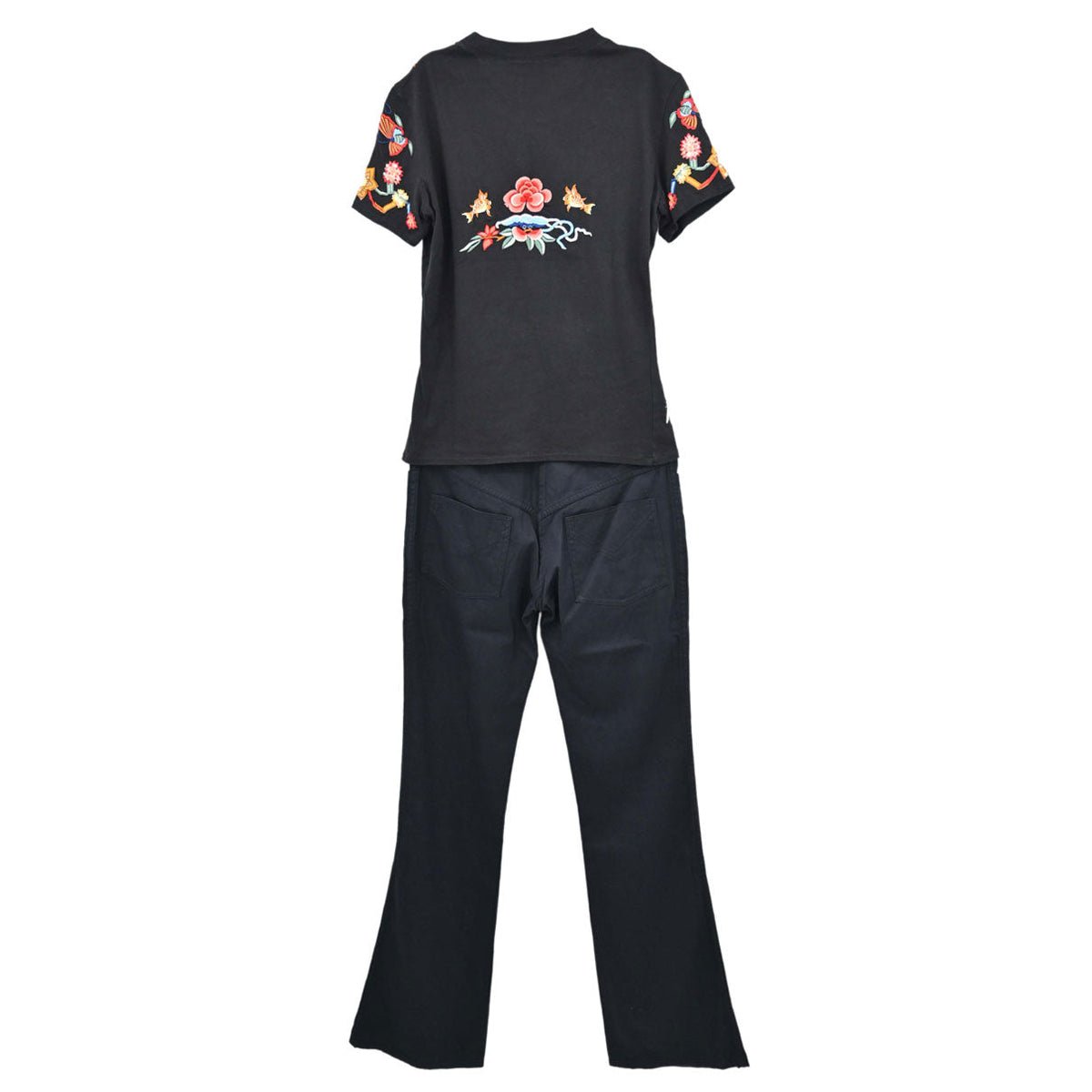 Christian Dior 2001 Setup Top Pants Black #36
