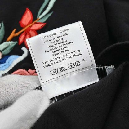 Christian Dior 2001 T-shirt Top Embroidery Sequins Black #36