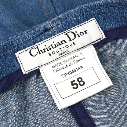 Christian Dior Denim Hunting Cap #58 Small Good