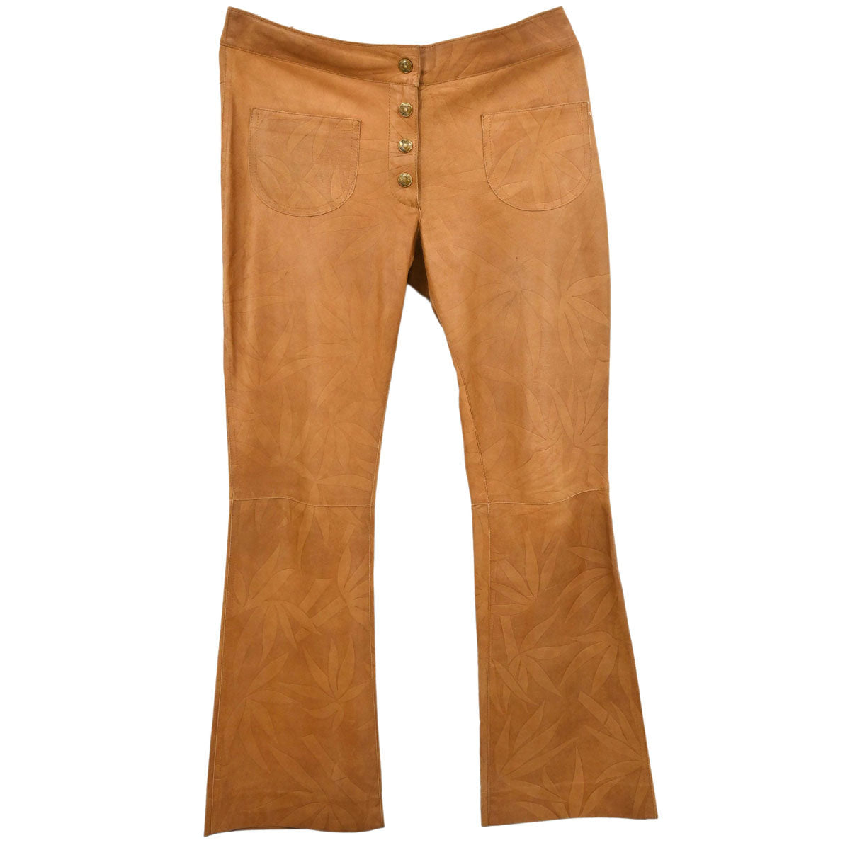 Christian Dior 2002 Goatskin Leather Pants Brown #34