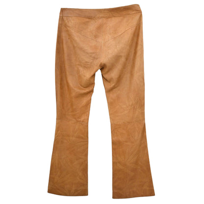 Christian Dior 2002 Goatskin Leather Pants Brown #34