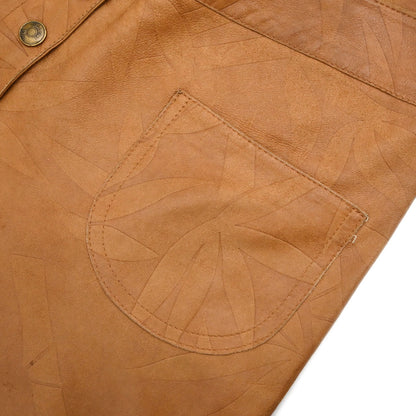 Christian Dior 2002 Goatskin Leather Pants Brown #34