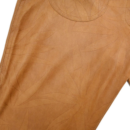 Christian Dior 2002 Goatskin Leather Pants Brown #34