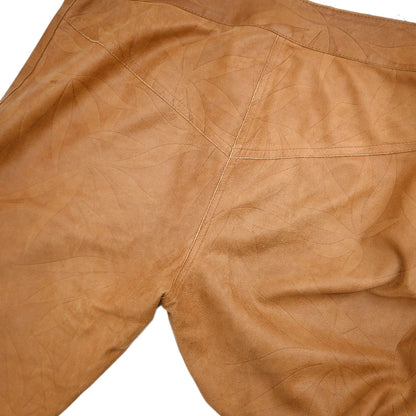 Christian Dior 2002 Goatskin Leather Pants Brown #34