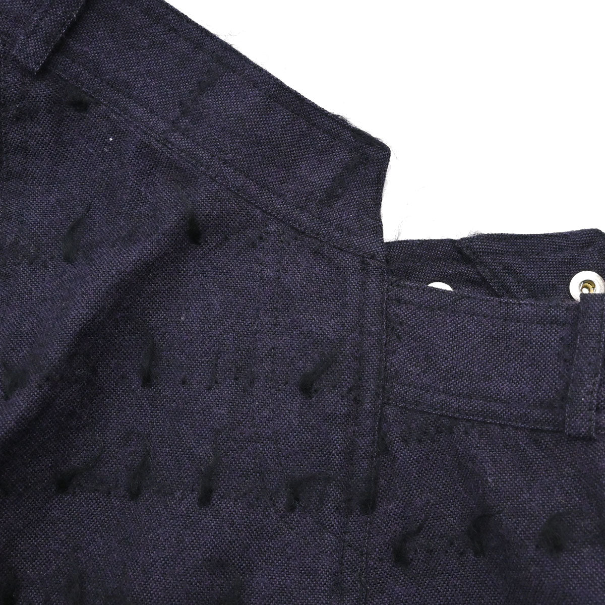 Christian Dior 2000 Asymmetric Wool Mohair Skirt Purple Black #36