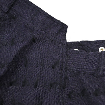 Christian Dior 2000 Asymmetric Wool Mohair Skirt Purple Black #36