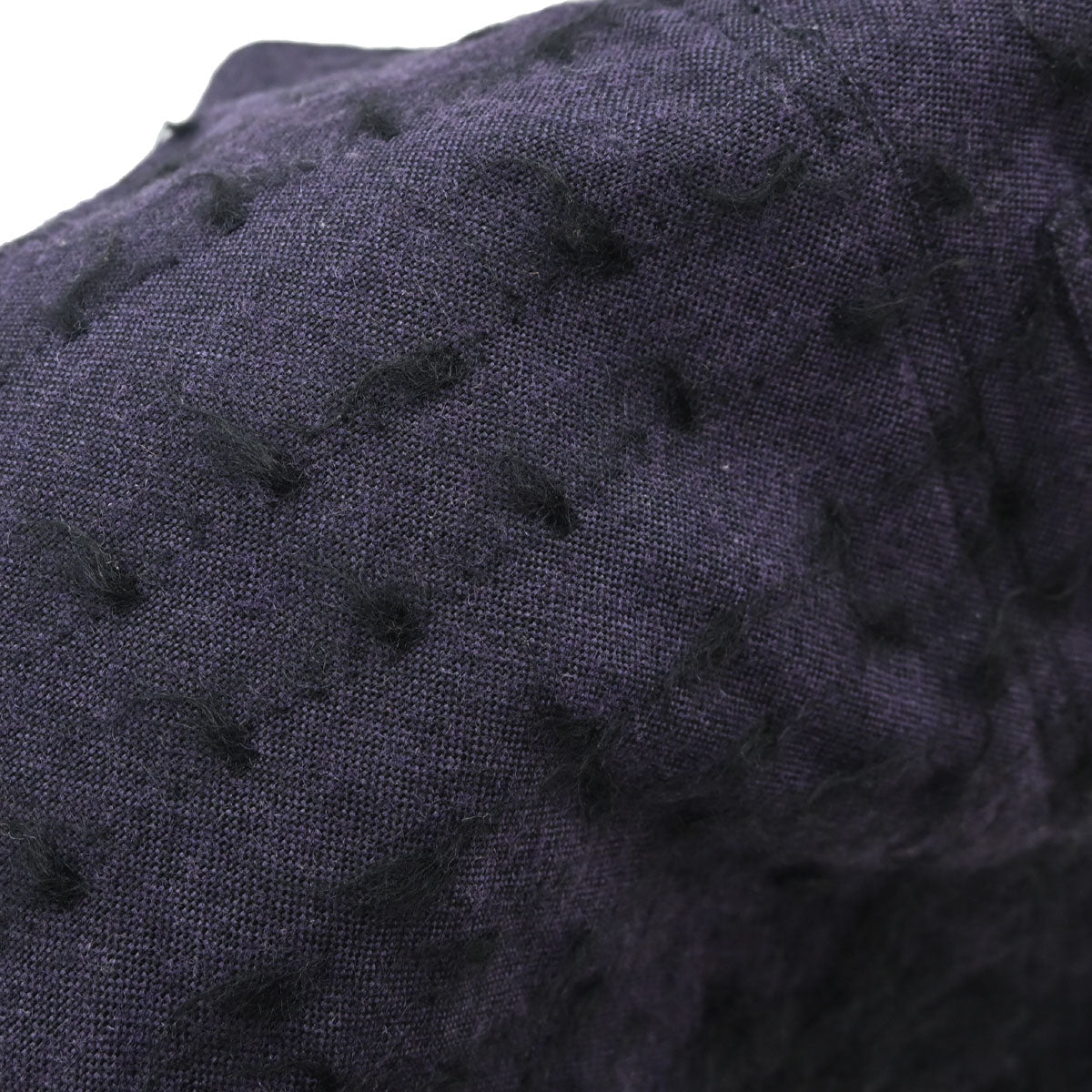 Christian Dior 2000 Asymmetric Wool Mohair Skirt Purple Black #36