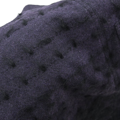 Christian Dior 2000 Asymmetric Wool Mohair Skirt Purple Black #36