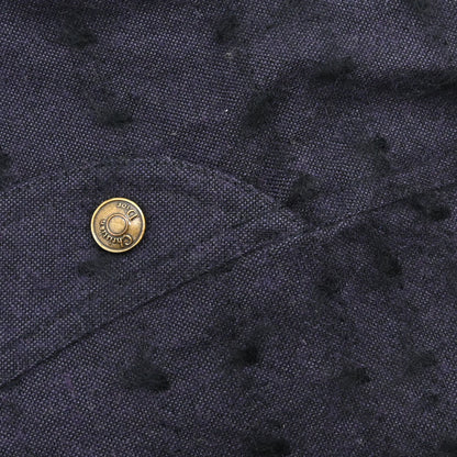 Christian Dior 2000 Asymmetric Wool Mohair Skirt Purple Black #36