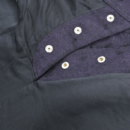 Christian Dior 2000 Asymmetric Wool Mohair Skirt Purple Black #36