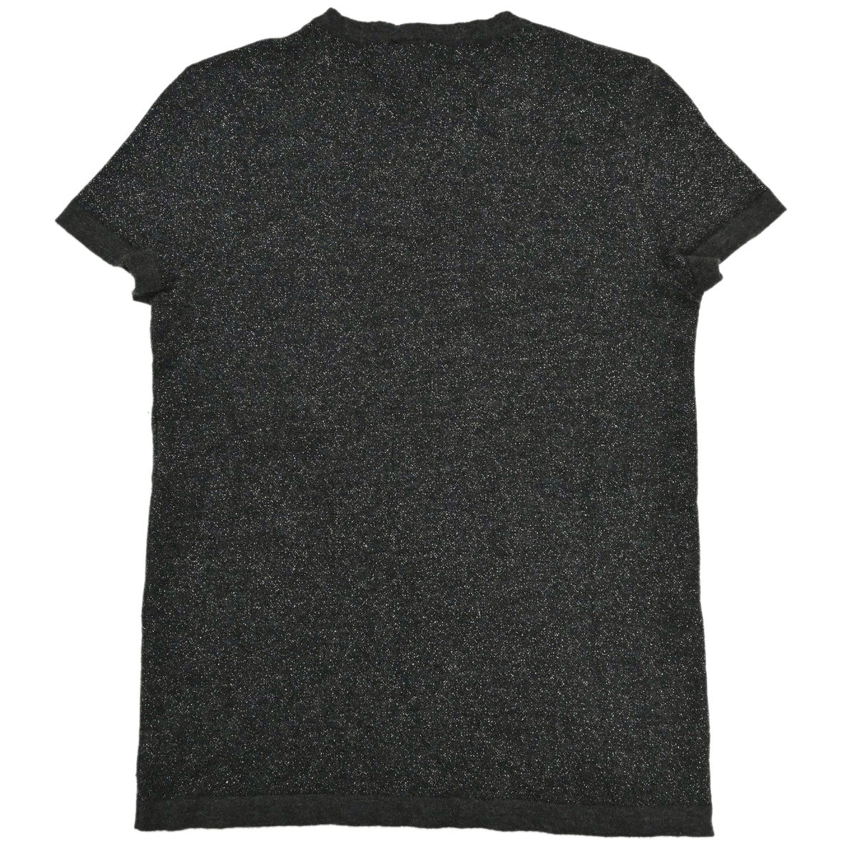 Chanel 2006 Short Sleeve T-shirt Glitter Top Dark Gray #38