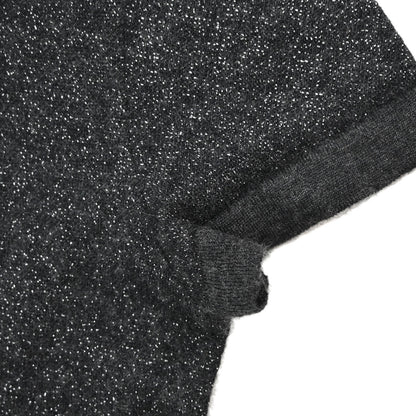 Chanel 2006 Short Sleeve T-shirt Glitter Top Dark Gray #38