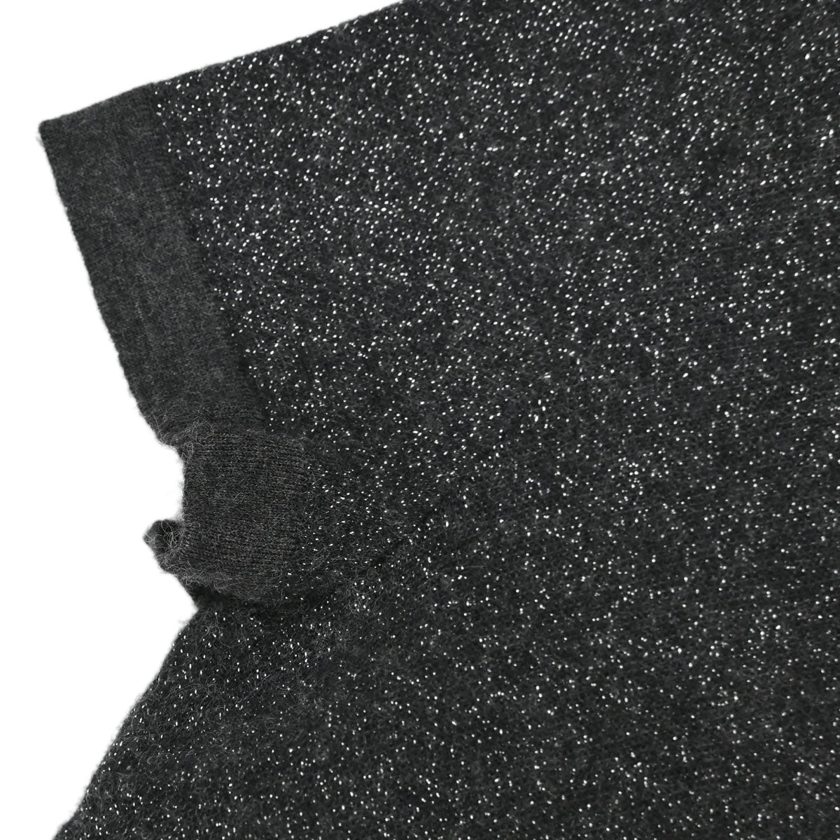 Chanel 2006 Short Sleeve T-shirt Glitter Top Dark Gray #38
