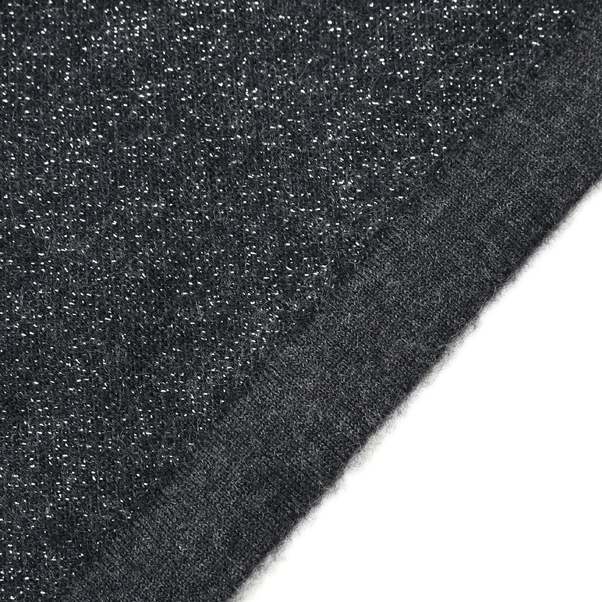 Chanel 2006 Short Sleeve T-shirt Glitter Top Dark Gray #38
