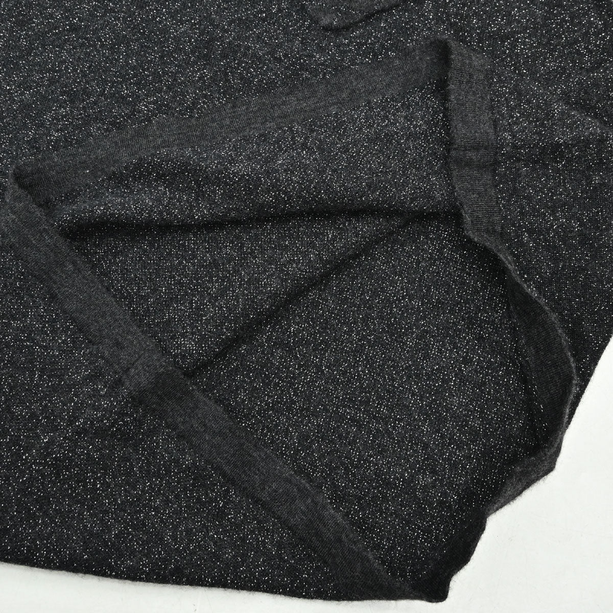 Chanel 2006 Short Sleeve T-shirt Glitter Top Dark Gray #38