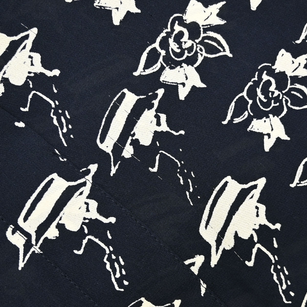 Chanel 2006 Silk Mademoiselle Graphic Print Sleeveless Top #38